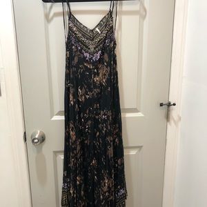Bohemian black and brown FreePeople dress